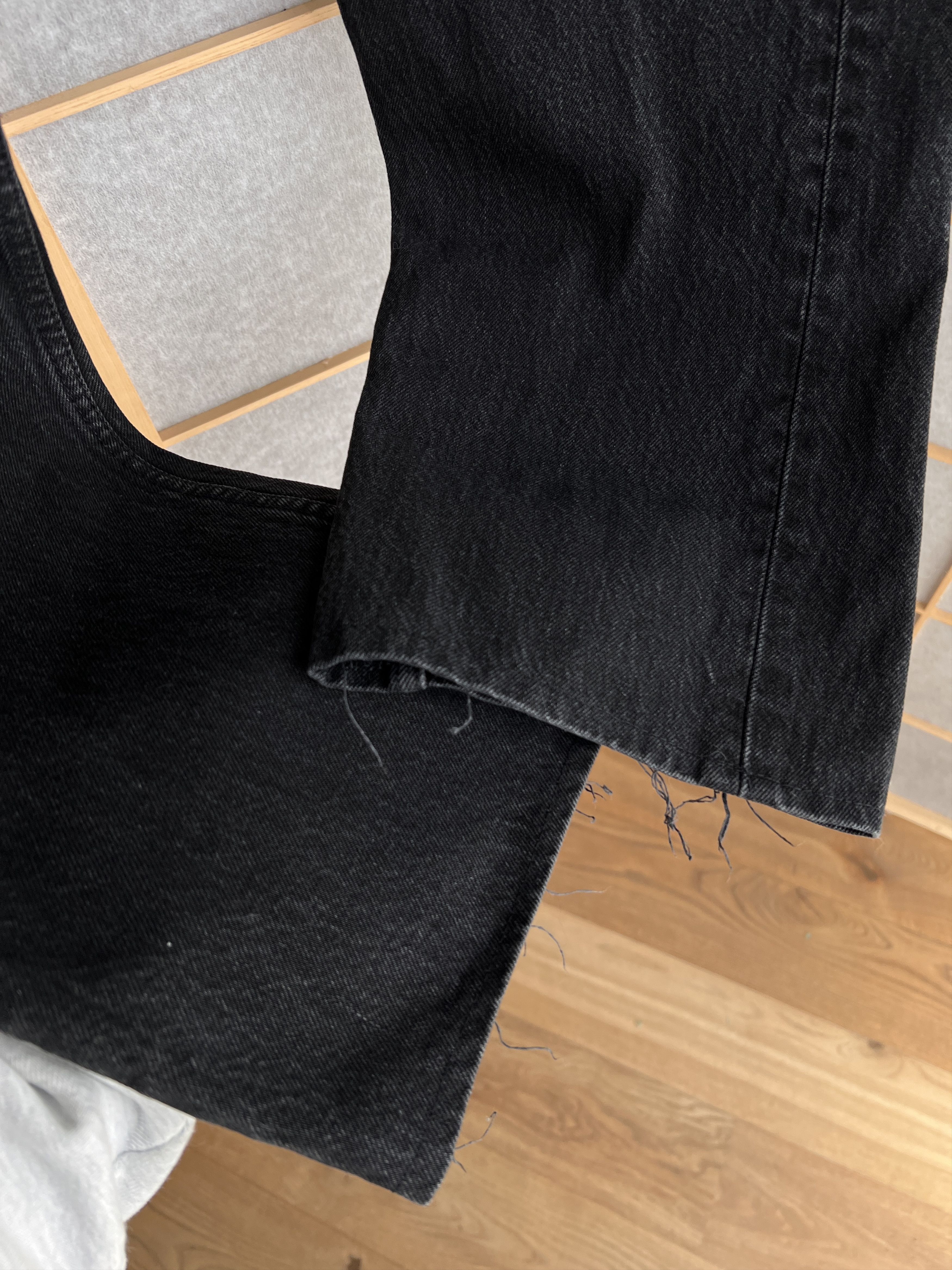 Levi's Levis 501 USA vintage 90s washed black denim jeans cropped Size US 34 / EU 50 - 13 Thumbnail