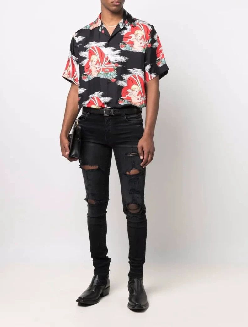 Amiri Amiri ripped vintage distressed skinny jeans Size US 32 / EU 48 - 7 Thumbnail