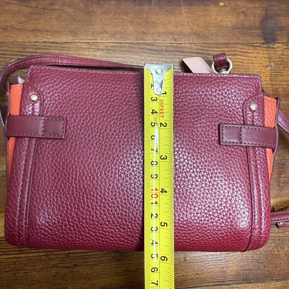 Coach Coach Pebbled Leather Convertible Crossbody - Burgundy Size ONE SIZE - 7 Thumbnail