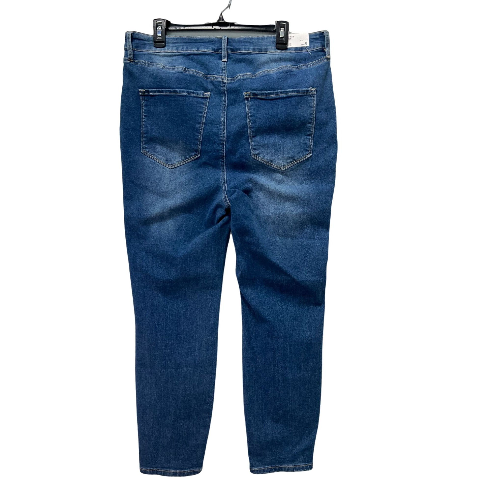 Other Rue + - Women's Ultimate Stretch High-Rise Skinny Jeans Dist Size 40" / US 18 - 2 Thumbnail