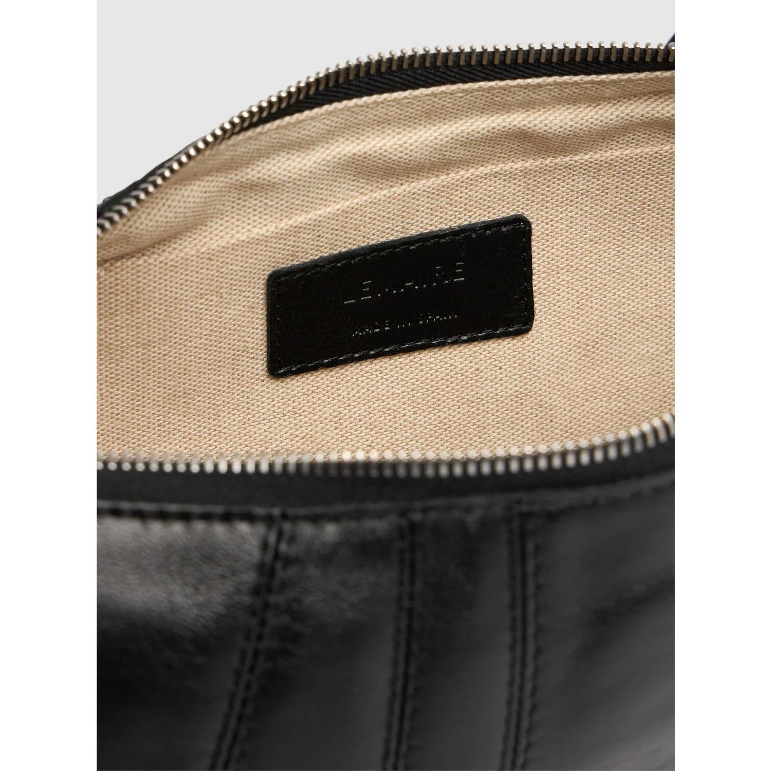 LEMAIRE Croissant Small Black Leather Crossbody Bag New & Au