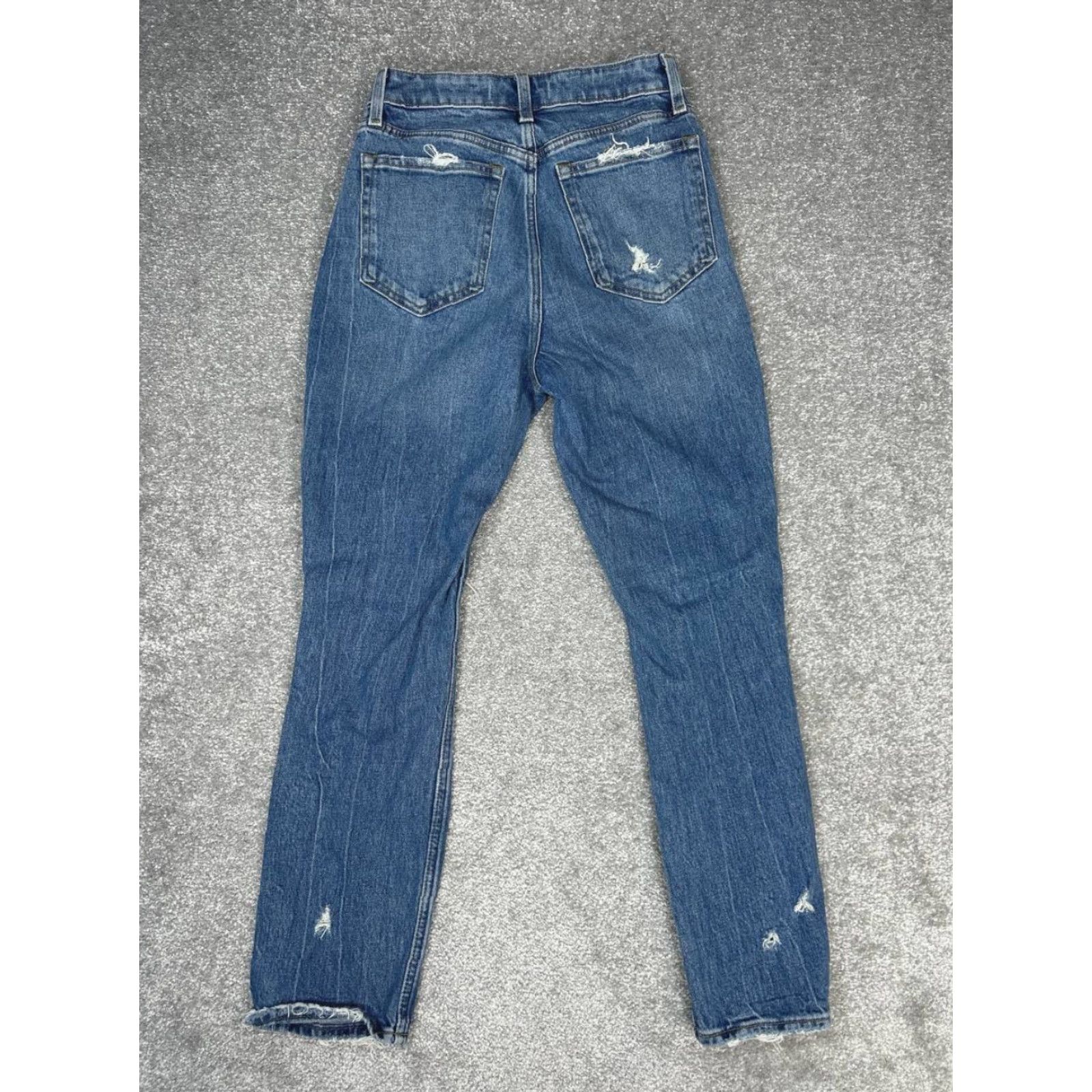 Abercrombie & Fitch Abercrombie & Fitch Curve Love High Rise Mom Jeans Womens 26 Blue Skinny Jeans 26x27 Women Modern Bohemian Love 90s Mens Womens Size 26" / US 2 / IT 38 - 2 Thumbnail