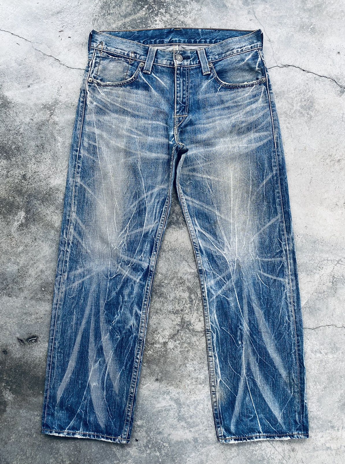 Levi's Vintage Clothing Vintage Rare Levis Flared Distressed Denim Pants Size US 36 / EU 52 - 1 Thumbnail