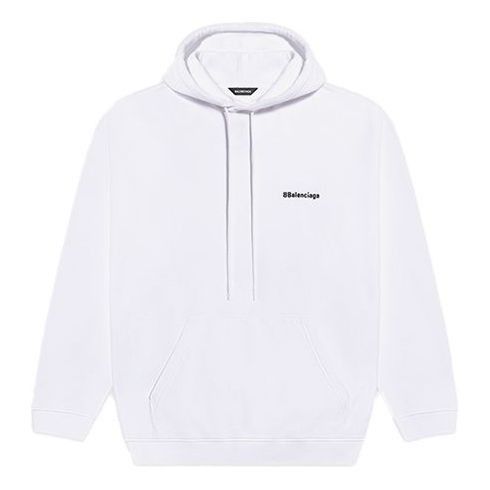 Balenciaga o1w1db10425 BB Crop Hoodie in White Size US XL / EU 56 / 4 - 4 Thumbnail