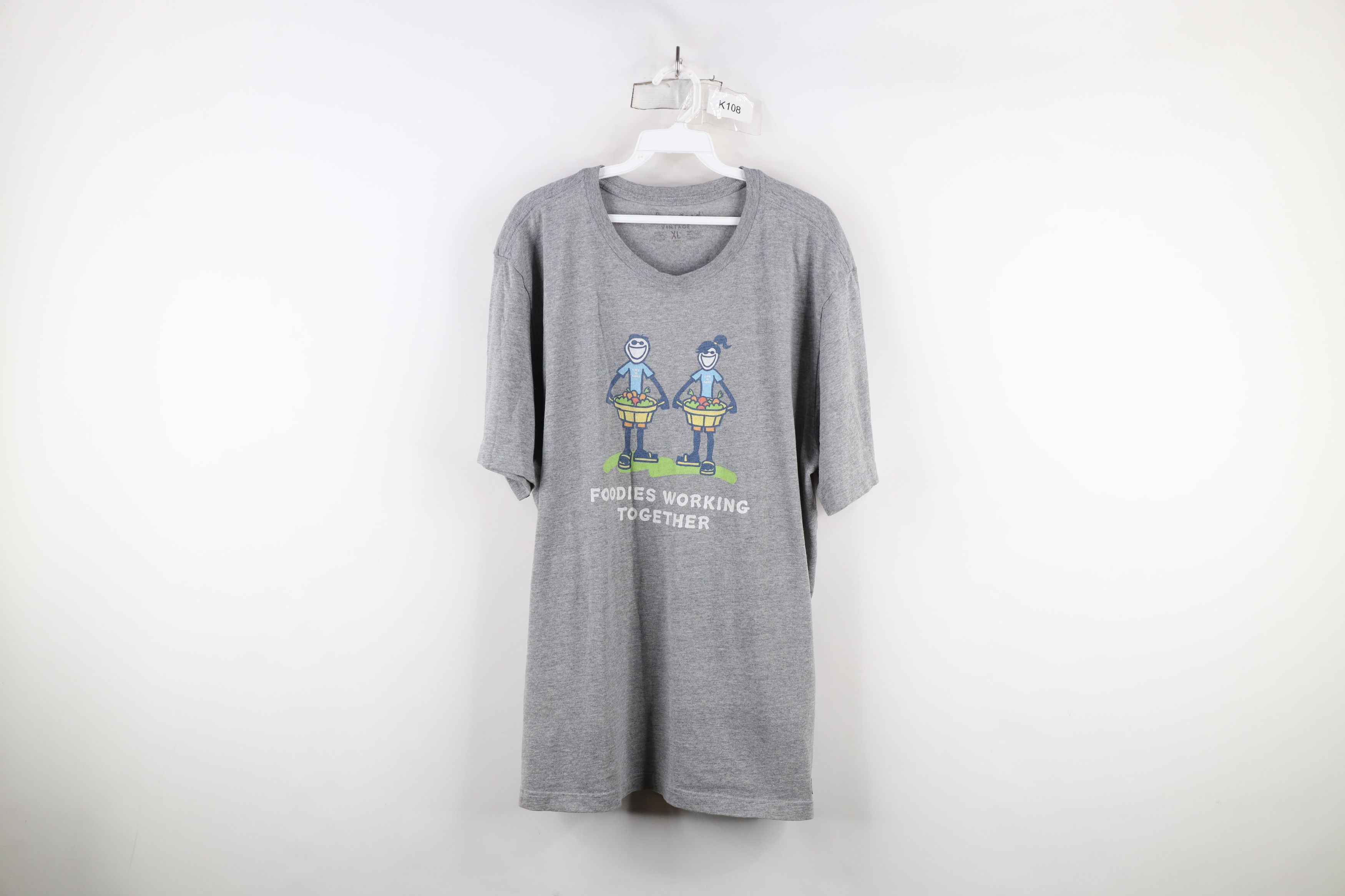Life is Good Vintage Life Is Good Foodies Working Together T-Shirt Gray Size US XL / EU 56 / 4 - 1 Thumbnail