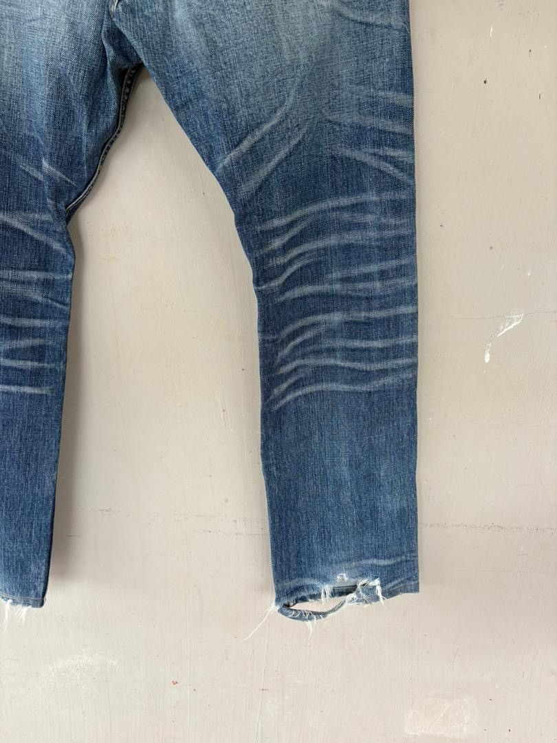 Japanese Brand Vtg XLarge Denim Pant Selvedge Distressed Denim Size US 32 / EU 48 - 10 Thumbnail