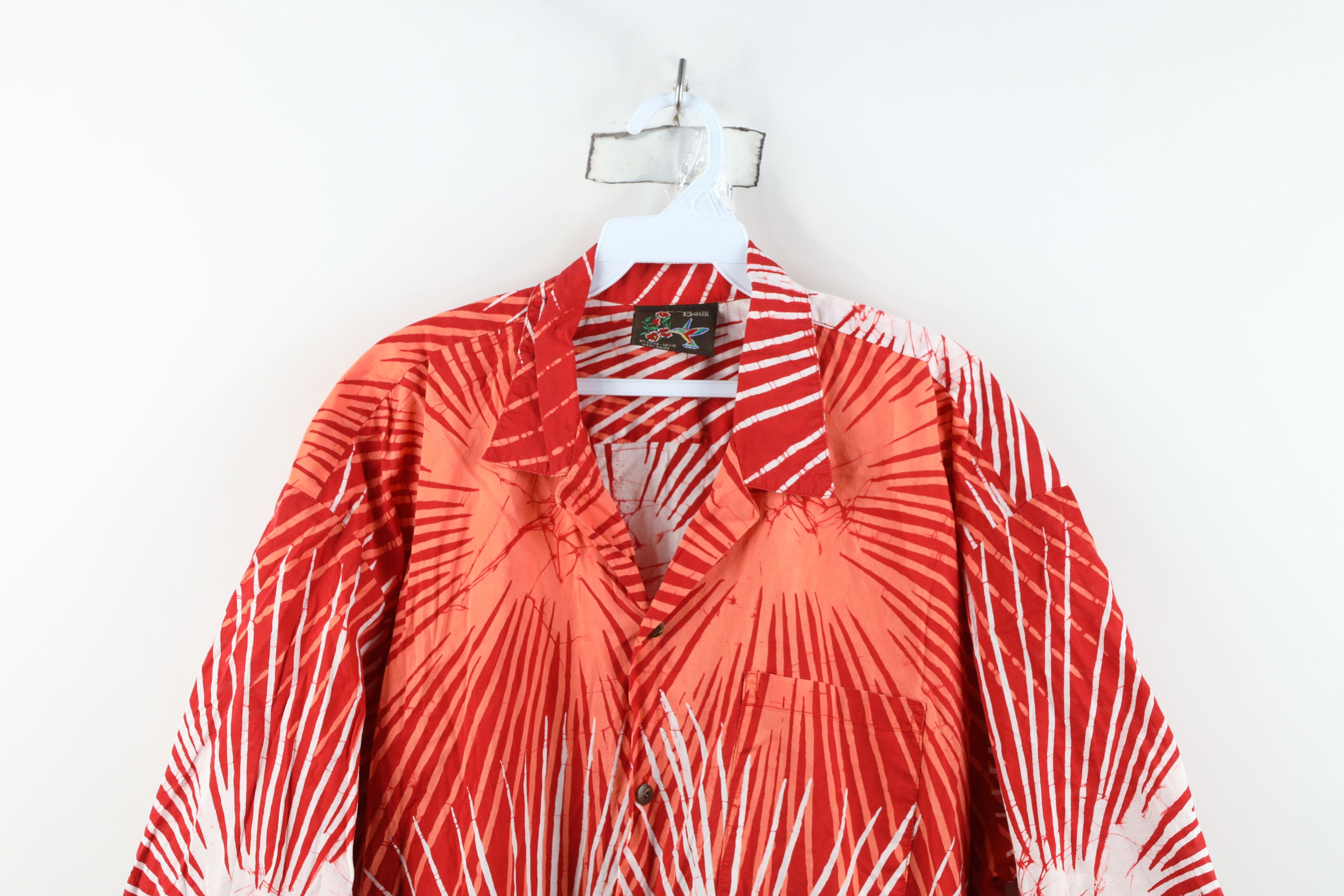 Vintage Vintage 90s Streetwear Burst Camp Collar Button Shirt Cotton Size US L / EU 52-54 / 3 - 2 Thumbnail