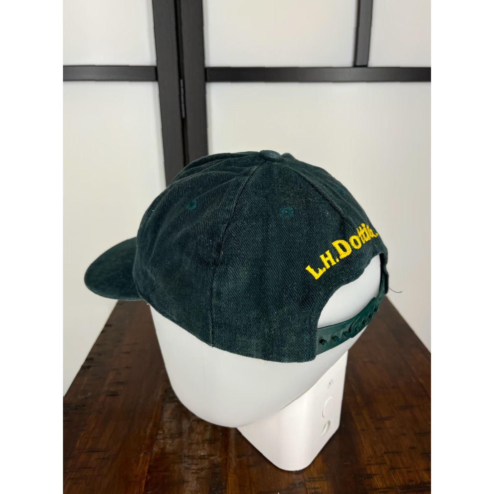 CO VINTAGE LH Dottie Hat Cap Snap Back Adult Large Green Cotton Size ONE SIZE - 5 Thumbnail