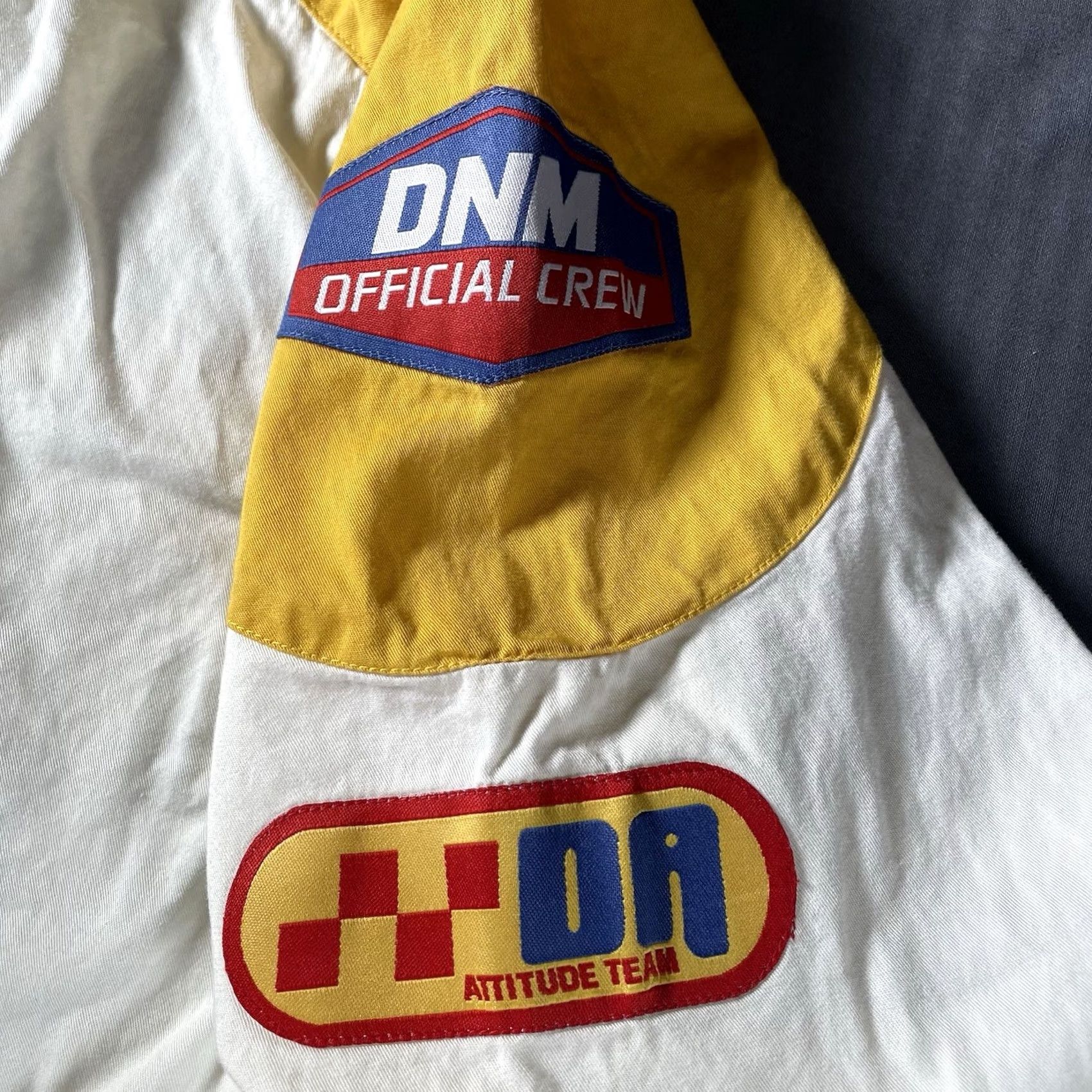 Vintage VINTAGE DNM ATTITUDE Shirt Mens L Yellow Hip Hop Button-Up Long Sleeve Trucks? Size US L / EU 52-54 / 3 - 5 Thumbnail