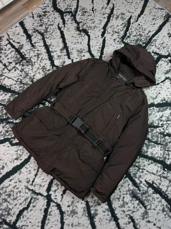 Other Woolrich brown winter parka jacket with M logo Size US M / EU 48-50 / 2 - 2 Thumbnail