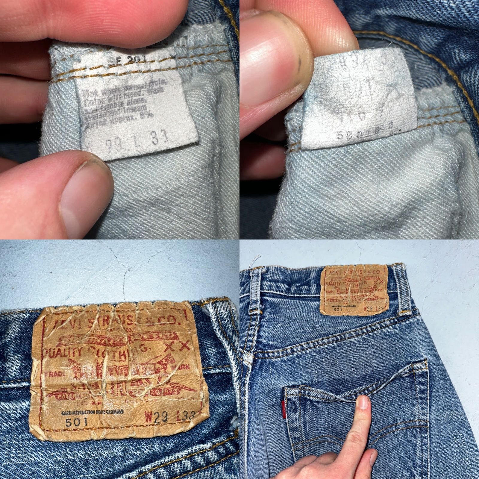 Levi's VINTAGE Levi's 501 Jeans Mens Classic Denim Blue 29x33 70s 80s Selvedge Redline 501 XX Size US 29 - 9 Thumbnail