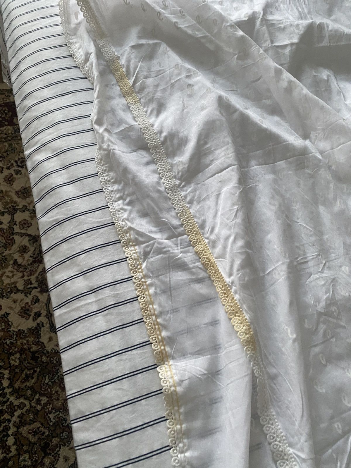 Other Firdaus Khari white Block Printed Tiered Anarkali Size XL / US 12-14 / IT 48-50 - 11 Thumbnail