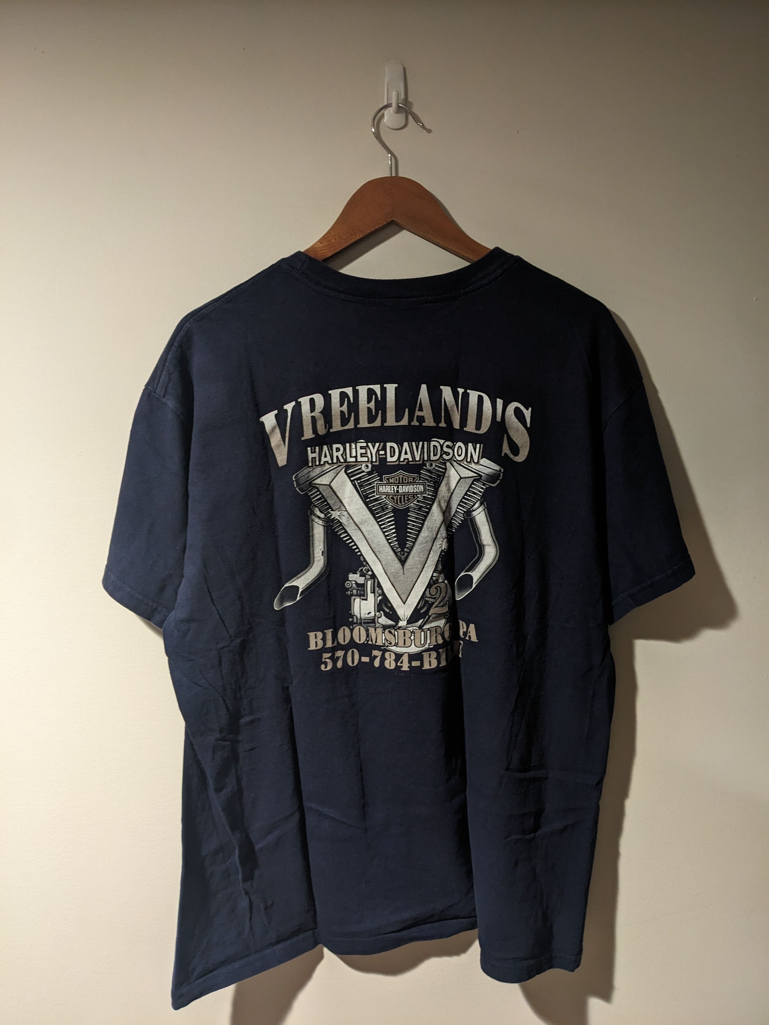 Harley Davidson × Vintage Vintage 2014 Harley Davidson Motorcycle Pin Up Girl T-Shirt Size US L / EU 52-54 / 3 - 7 Thumbnail
