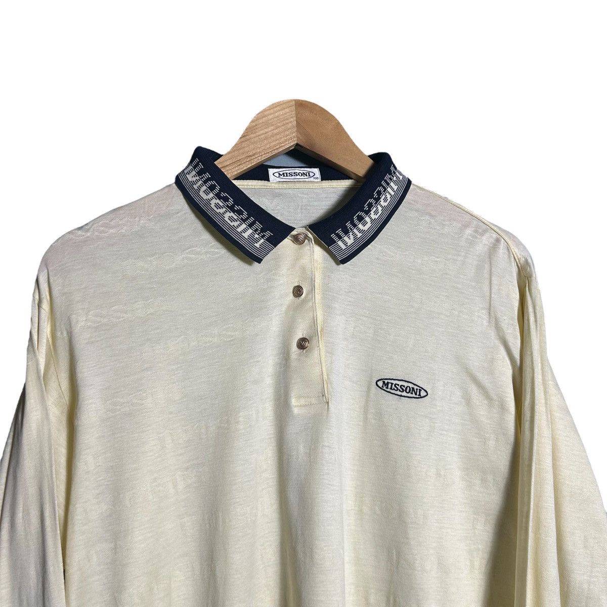 Missoni Missoni Embroidery Logo Polos Size L / US 10 / IT 46 - 2 Thumbnail