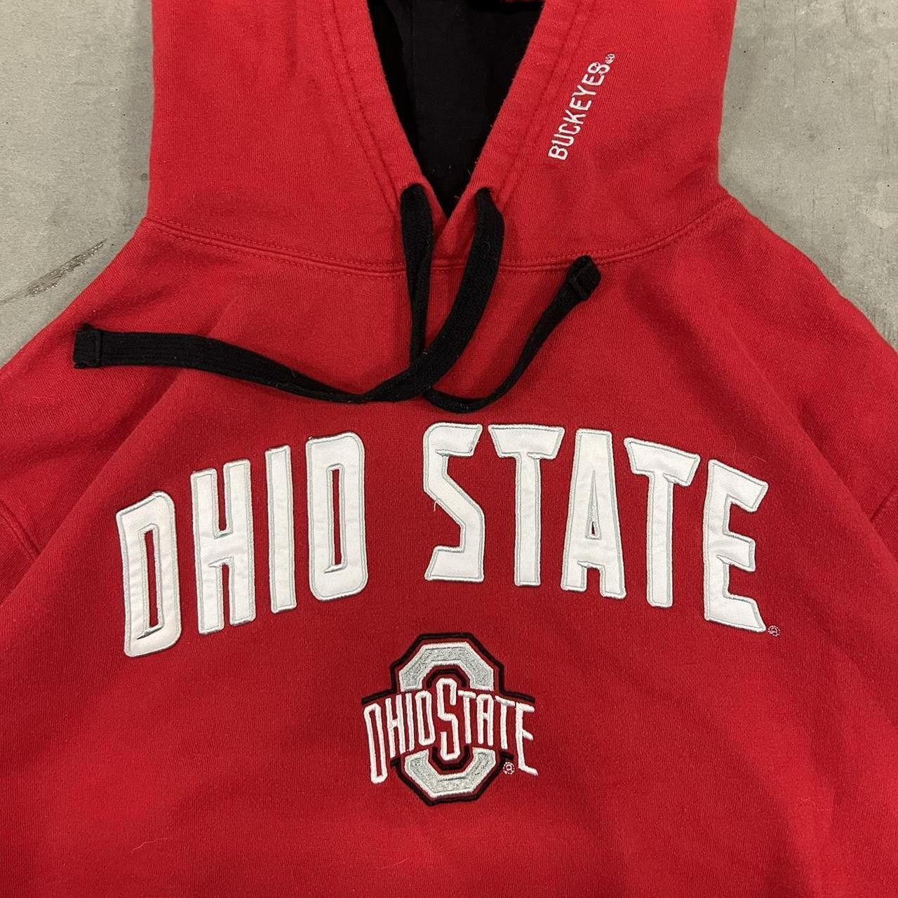 Vintage Crazy Vintage Y2K/2000s Ohio State University Buckeyes College Essential Center Spellout Hoodie! Size US XXL / EU 58 / 5 - 4 Thumbnail