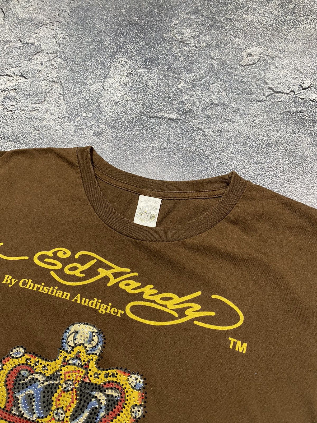Christian Audigier × Ed Hardy × Japanese Brand Vintage ED HARDY by Christian Audigier Tshirt Size L / US 10 / IT 46 - 3 Thumbnail