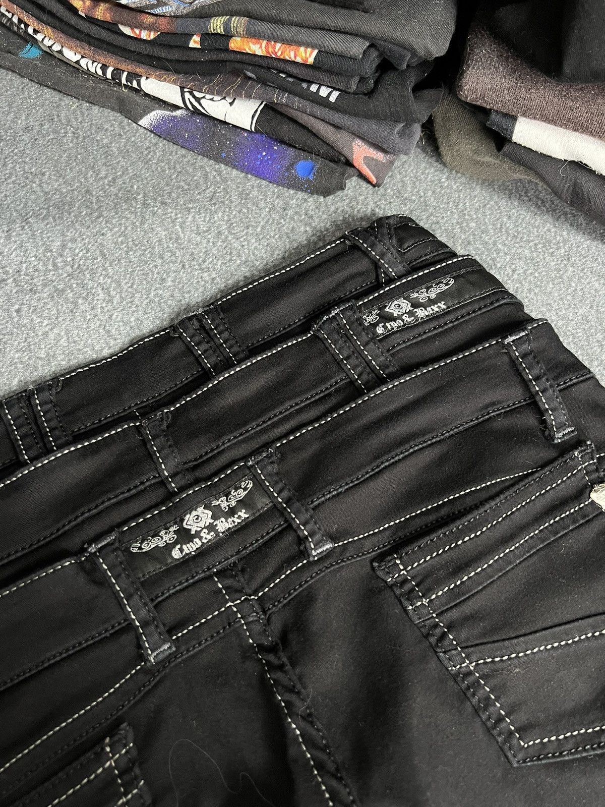 Vintage Chipo & Baxx Y2K Triple Waisted Skinny Pants Avant Garde Y2k Size 30" / US 8 / IT 44 - 12 Thumbnail