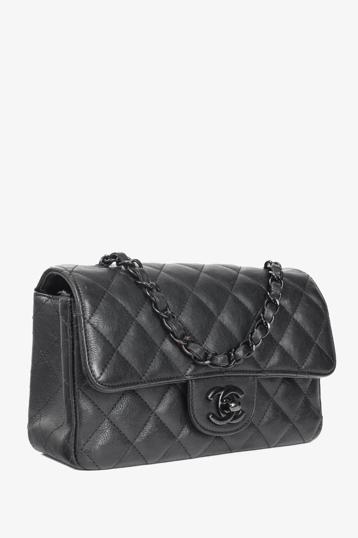 Chanel Chanel S17 Mini Classic Black Lambskin Quilted Flap Bag Size ONE SIZE - 2 Thumbnail