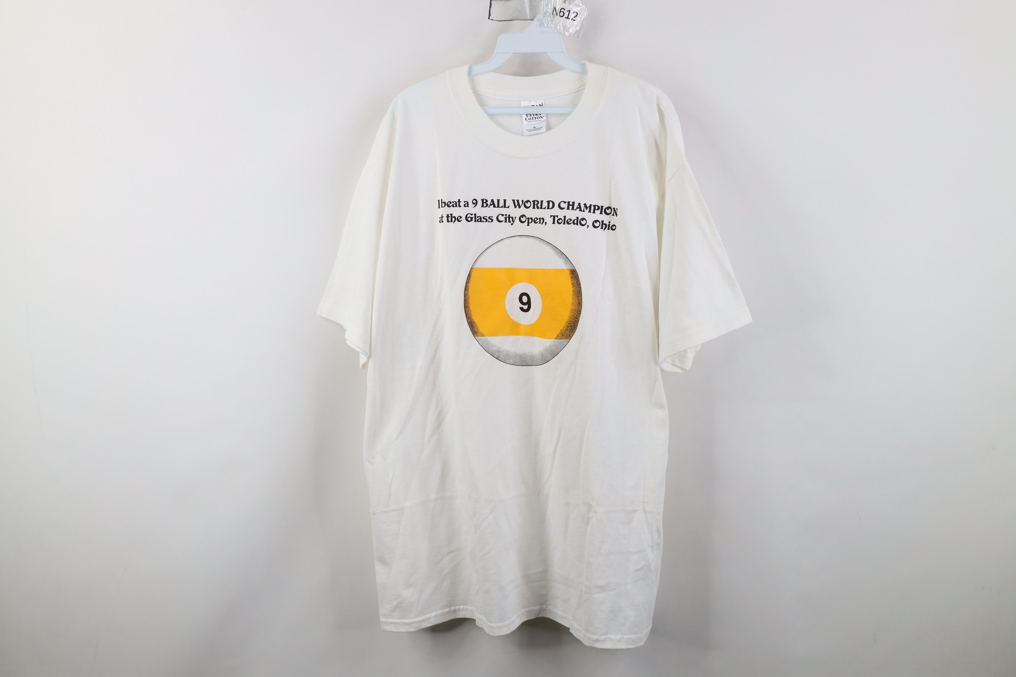 Vintage Vintage 90s Y2K 9 Ball World Champion City Ohio T-Shirt Size US XL / EU 56 / 4 - 1 Thumbnail