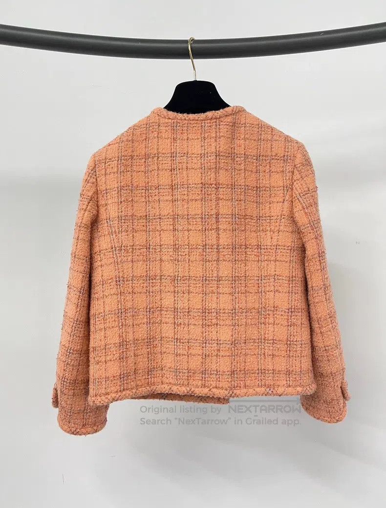 Chanel Chanel 24A Manchester orange soft double-breasted jacket Size XXS / US 00 / IT 34 - 2 Thumbnail
