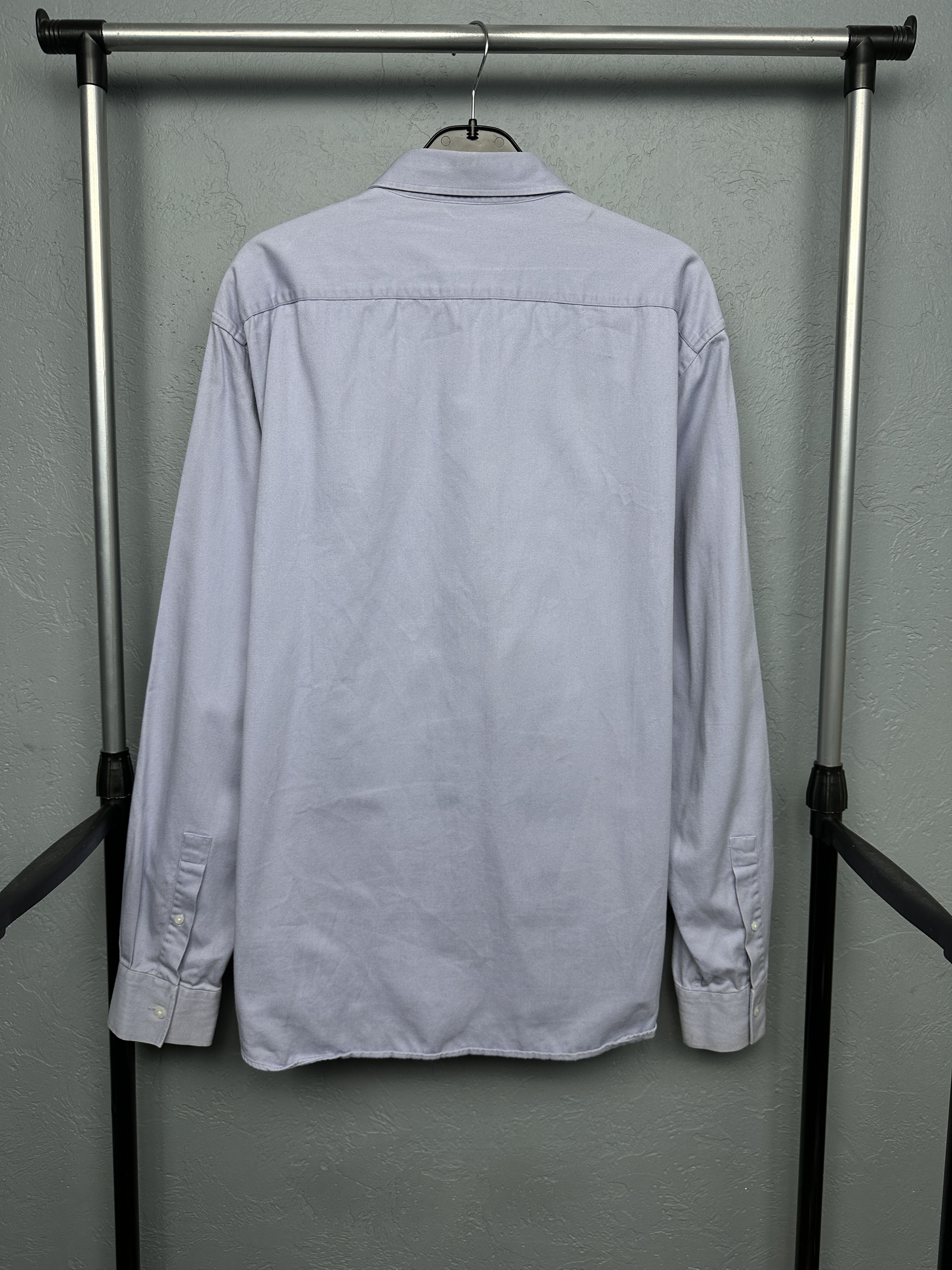 Yves Saint Laurent Yves Saint Laurent YSL Mens Heavy Cotton Long Sleeve Shirt Size US XL / EU 56 / 4 - 7 Thumbnail
