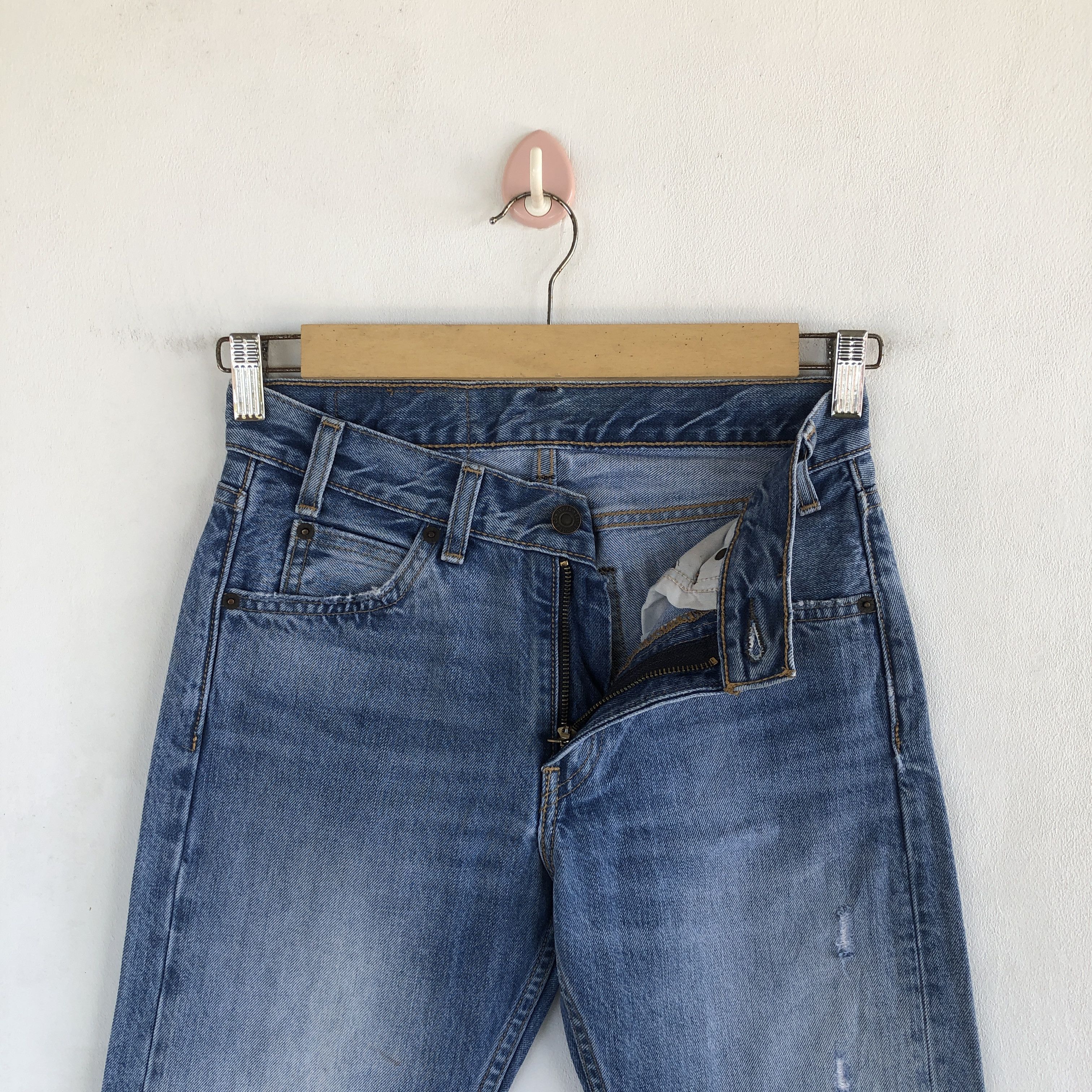 Levi's Vintage Y2K Levis Distressed Jeans Levi's 505 Faded Denim Size 26" / US 2 / IT 38 - 5 Thumbnail