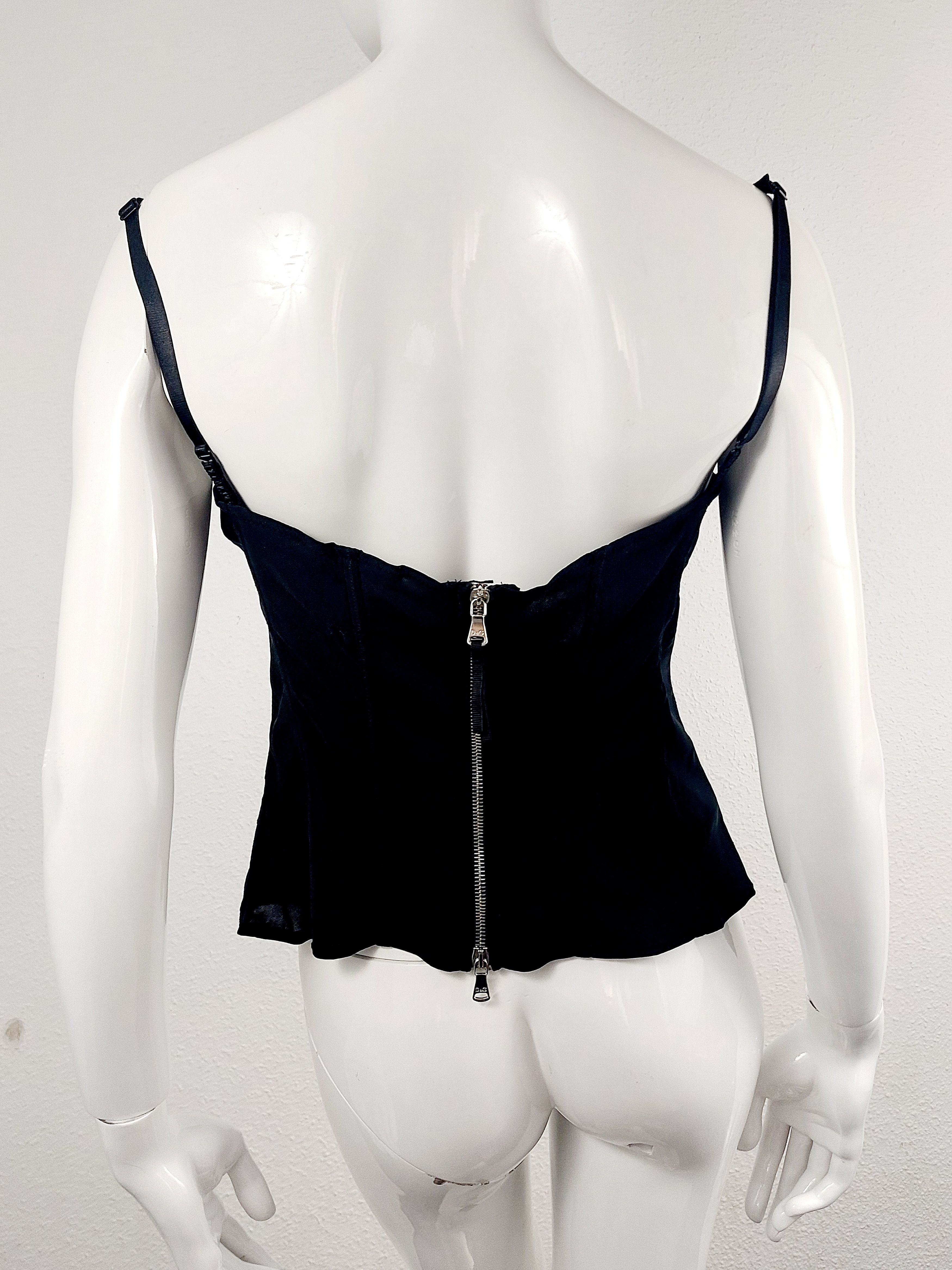 Dolce & Gabbana D&G Dolce & Gabbana Gingham Check Chekered Corset Size L / US 10 / IT 46 - 6 Thumbnail