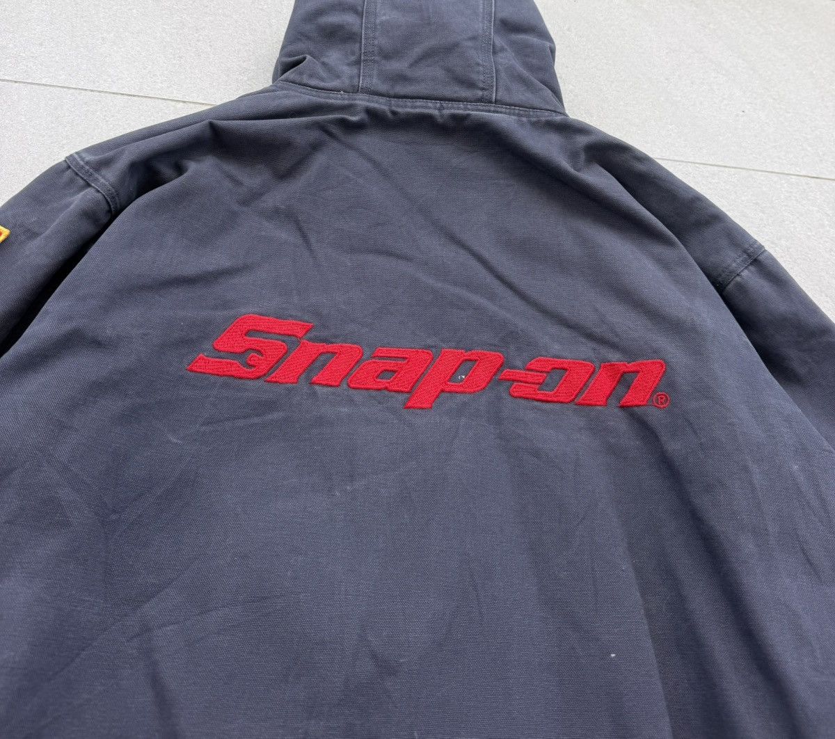 Vintage Vintage Snap-on Lined Quilted Canvas Hooded Work Jacket Size US XL / EU 56 / 4 - 6 Thumbnail