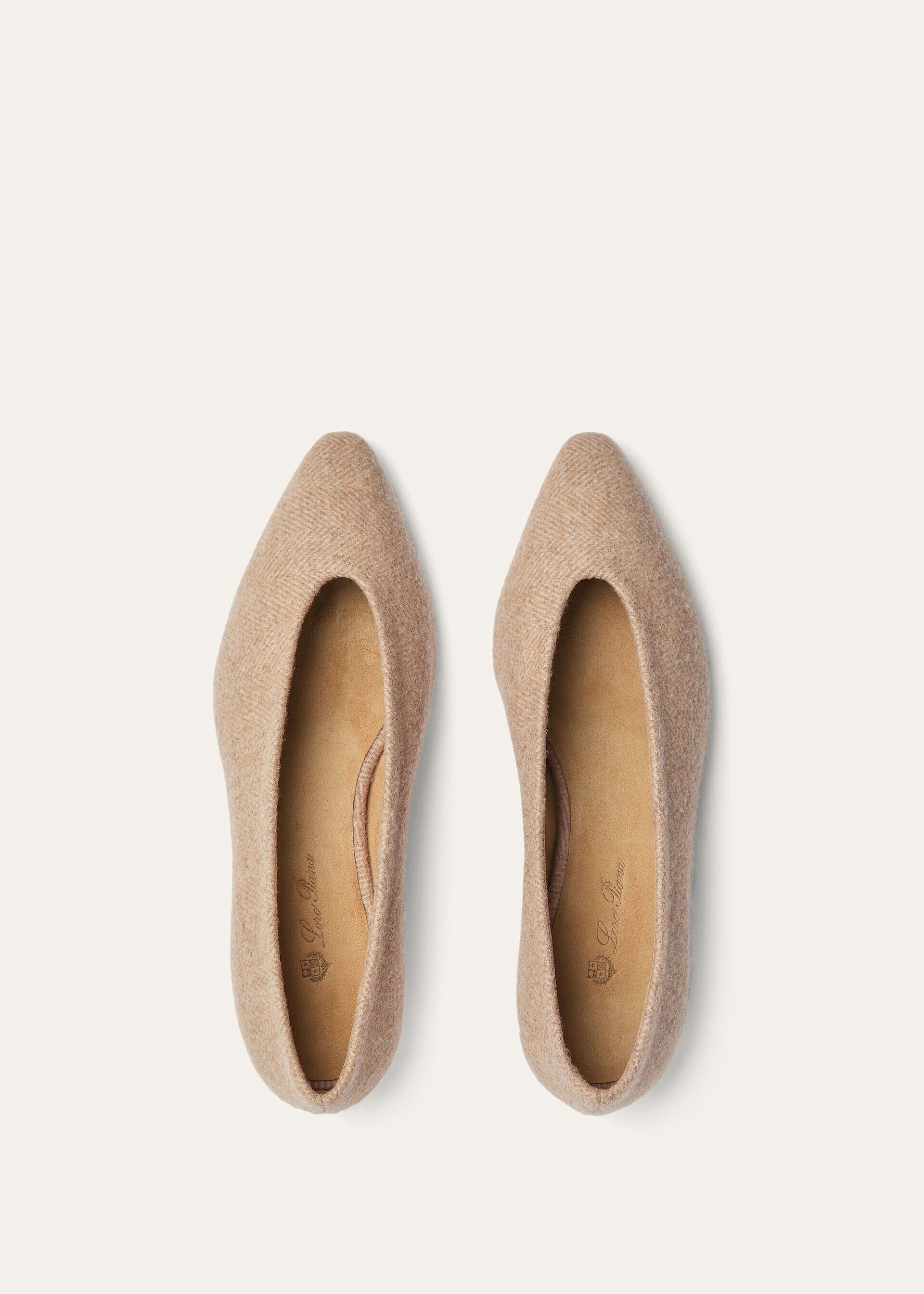 Loro Piana os11x0326 FAR1166 Rebecca Ballet Flats in Light Brown Size US 8 / IT 38 - 6 Thumbnail