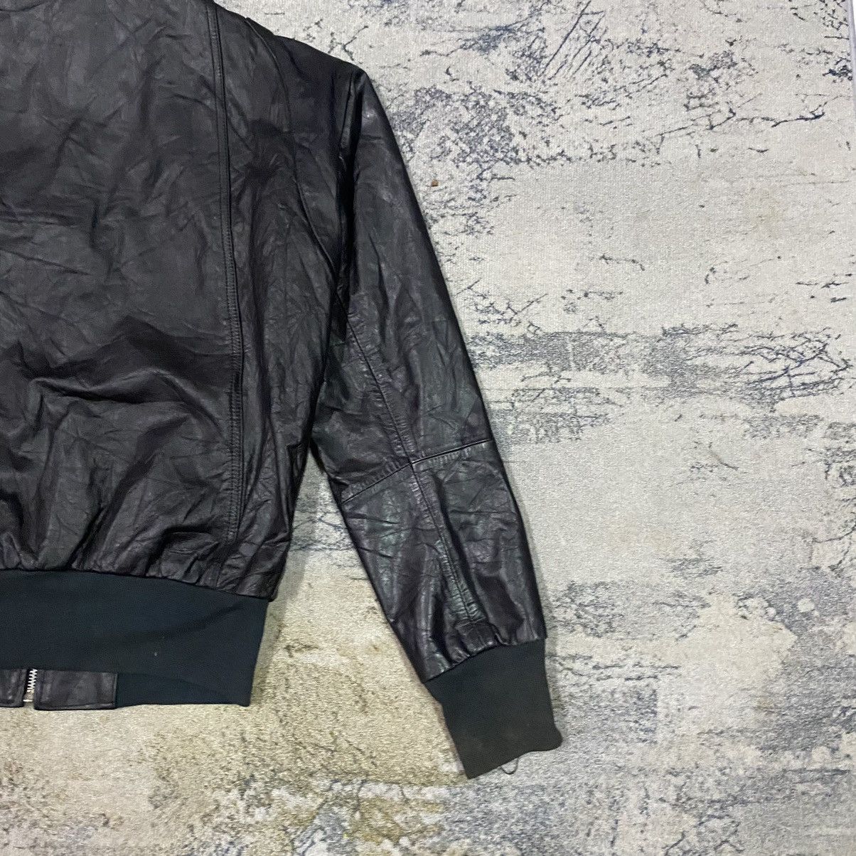 Genuine Leather Vintage Via Accenti Black Leather Jacket Size US M / EU 48-50 / 2 - 9 Thumbnail