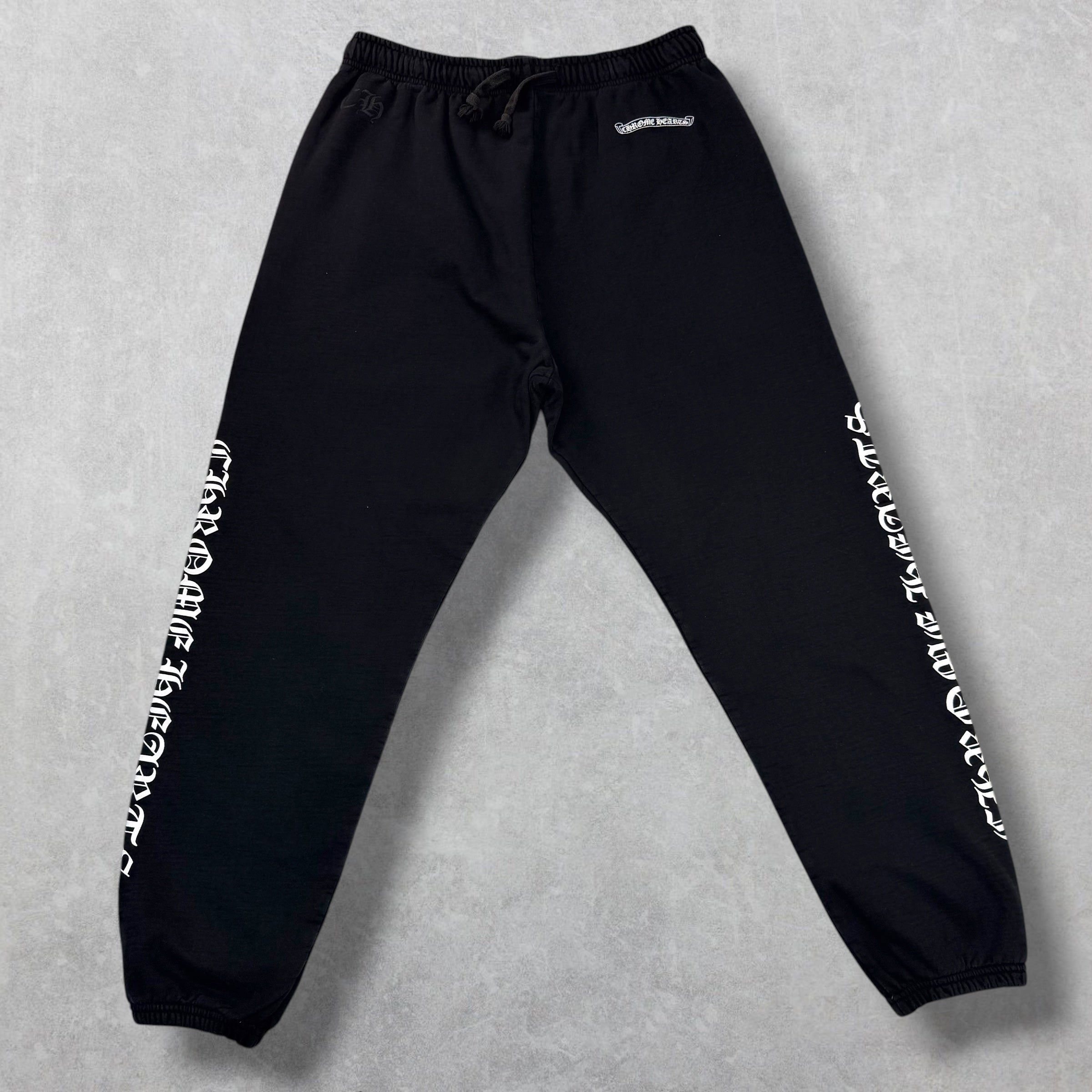 Chrome Hearts Chrome Hearts Scroll Logo Sweatpants XXL Size US 38 / EU 54 - 2 Thumbnail