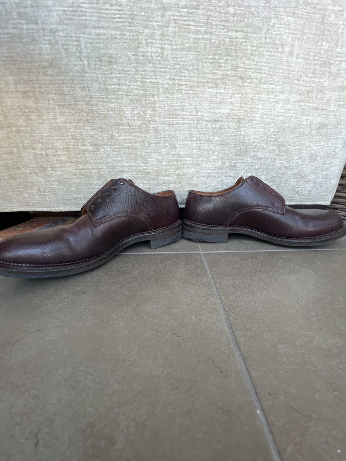 Viberg Viberg Rockland Blucher - Color 8 Boxboard Shell Cordovan Size US 8 / EU 41 - 5 Thumbnail