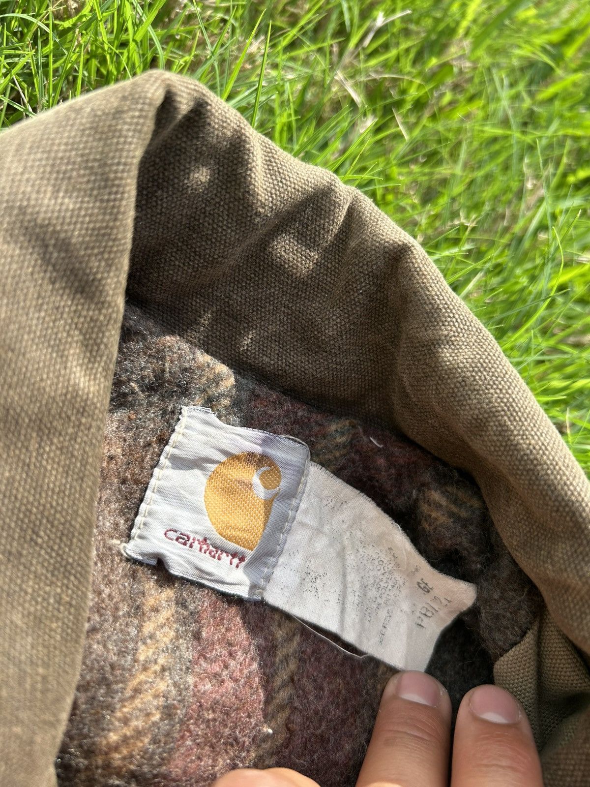 Carhartt × Vintage Vintage Carhartt Jacket Chore Blanket Lined Canvas Duck Size US XL / EU 56 / 4 - 2 Thumbnail