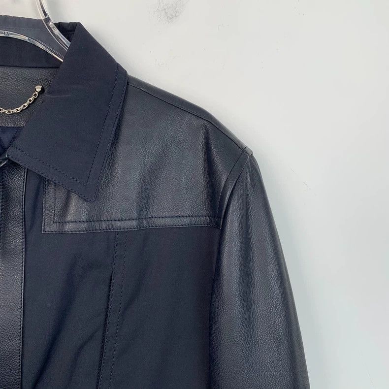 Louis Vuitton Louis Vuitton Dark Blue Cow Leather Patchwork Lapel Zip Le Size US S / EU 44-46 / 1 - 3 Thumbnail