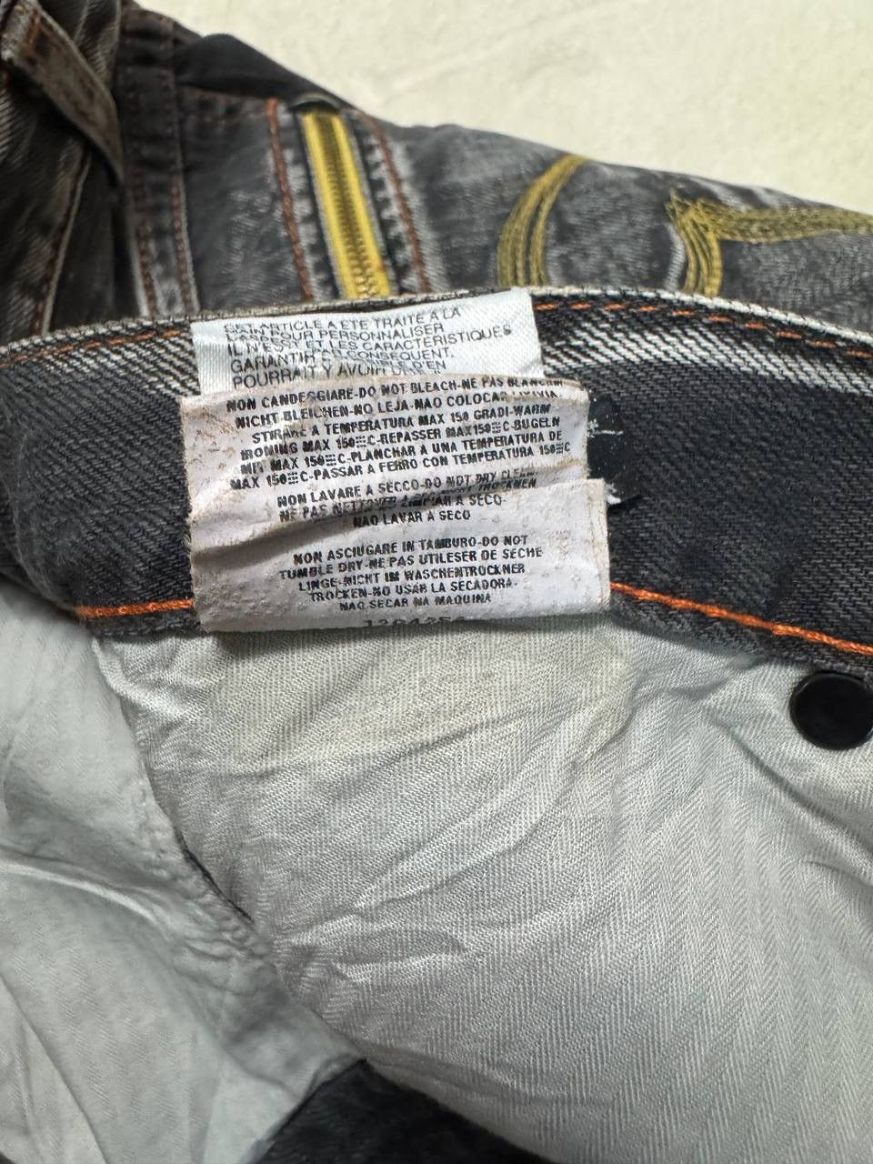 Japanese Brand SICK Vintage Replay Smoke Washed Style Distressed Denim Jean Size US 31 - 14 Thumbnail