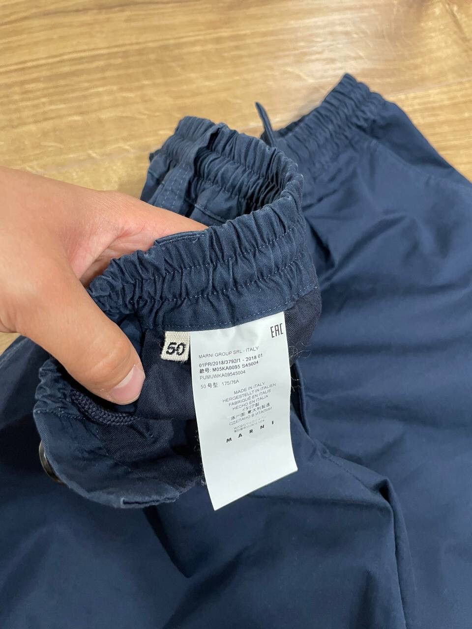 Marni × Vintage Vintage Marni Casual Cropped Blue Pants Joggers Trousers Size US 34 / EU 50 - 6 Thumbnail