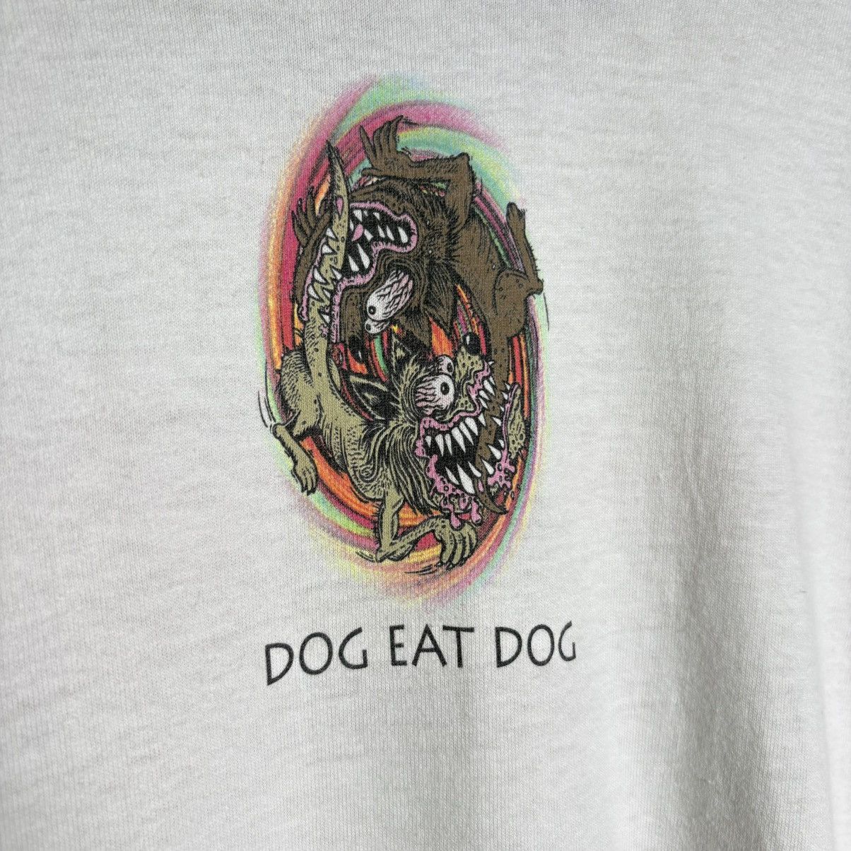 Band Tees Vintage 90s Dog Eat Dog Weedies Graphic T-Shirt Size US XL / EU 56 / 4 - 6 Thumbnail