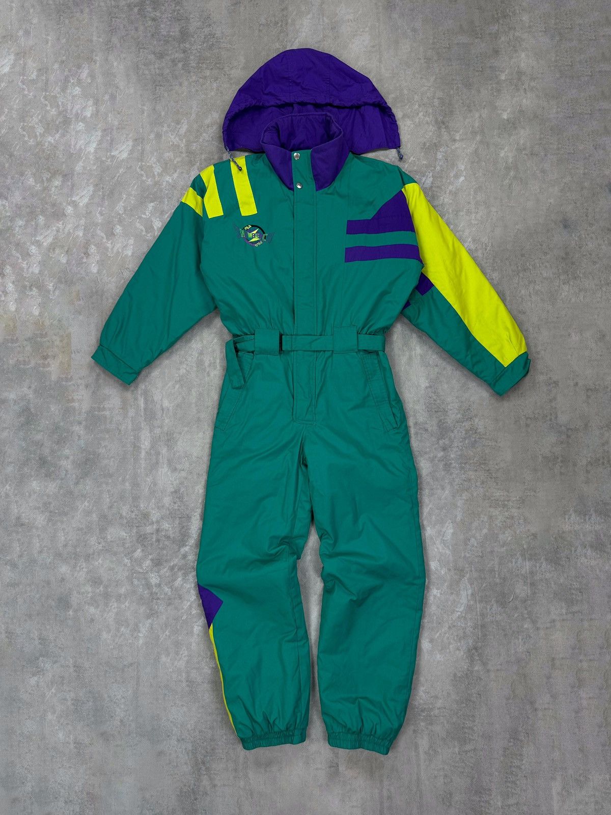 Fila VINTAGE SKI suit multicolour FILA Snowbeach retro jumpsuit Size US 31 - 1 Thumbnail
