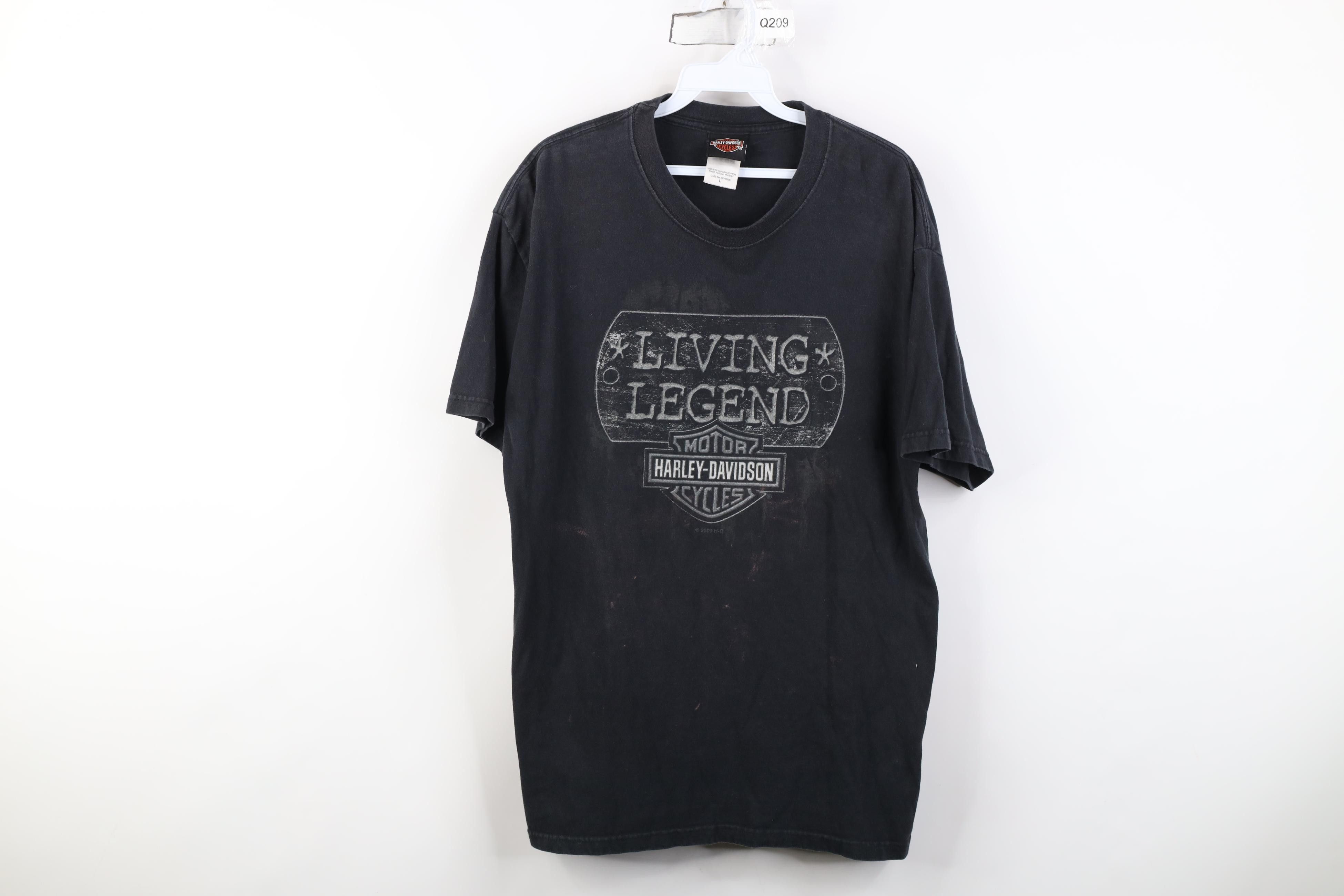 Harley Davidson Vintage Y2K Harley Davidson Dog Tags T-Shirt Black USA Size US L / EU 52-54 / 3 - 1 Thumbnail
