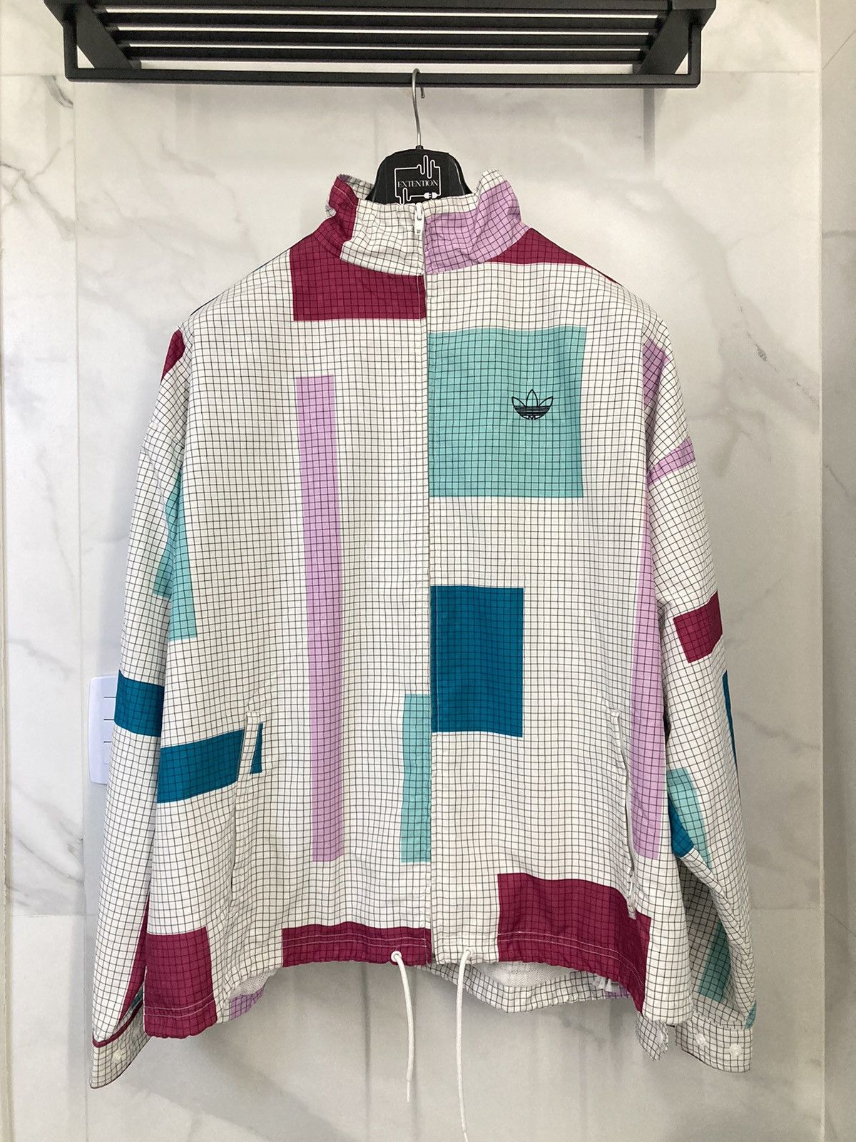 Adidas Windbreaker Adidas Blocked Shell Grid Jacket Size US M / EU 48-50 / 2 - 1 Thumbnail
