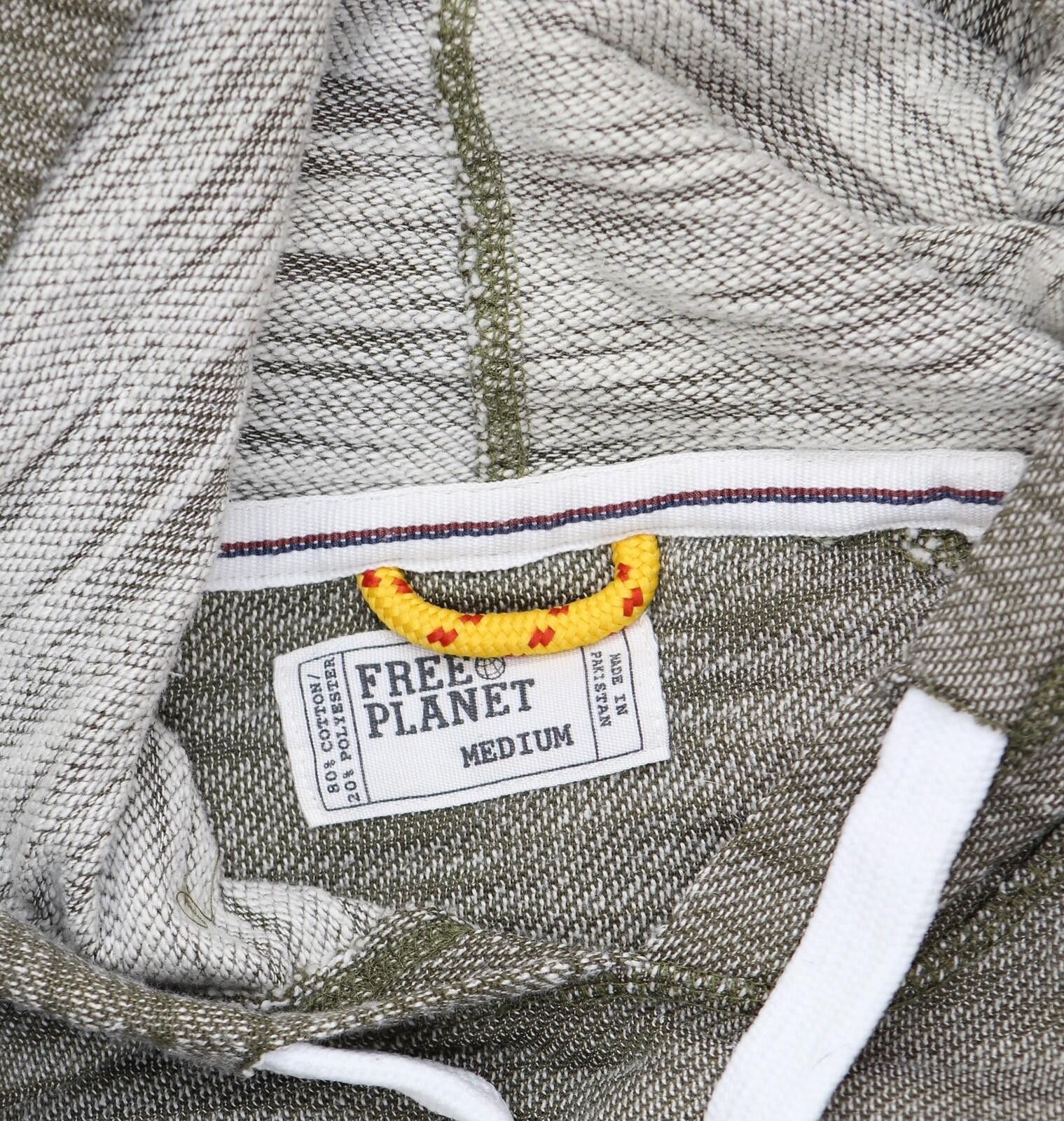 Free Planet Free Planet Mens Textured Pullover Hoodie Green Multi M Size US M / EU 48-50 / 2 - 3 Thumbnail