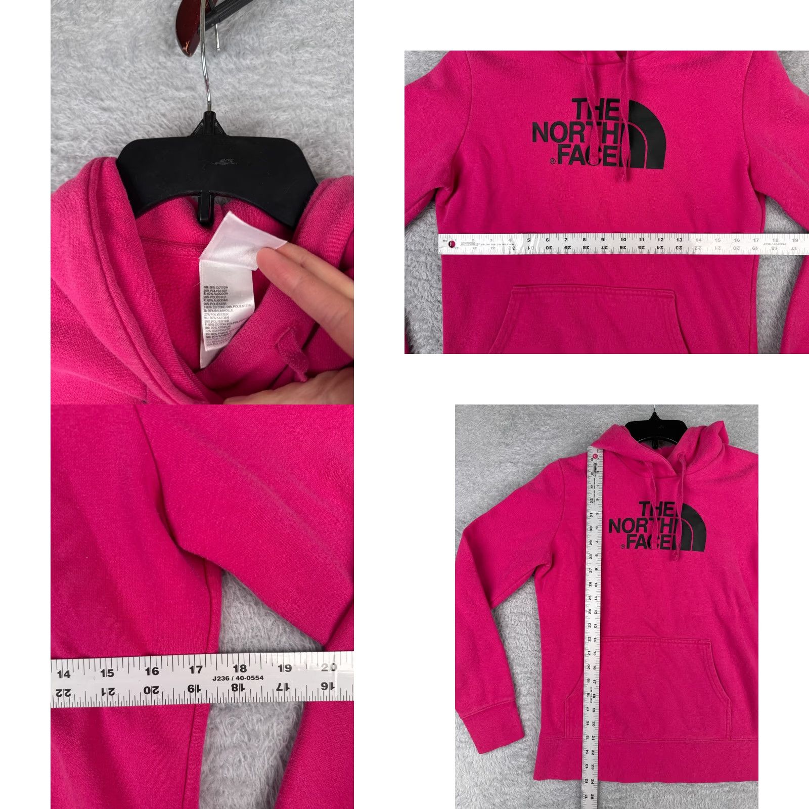 The North Face The North Face Hoodie Womens Small Pink Pullover Logo Cotton Blend Hike Vintage: No Size S / US 4 / IT 40 - 8 Thumbnail