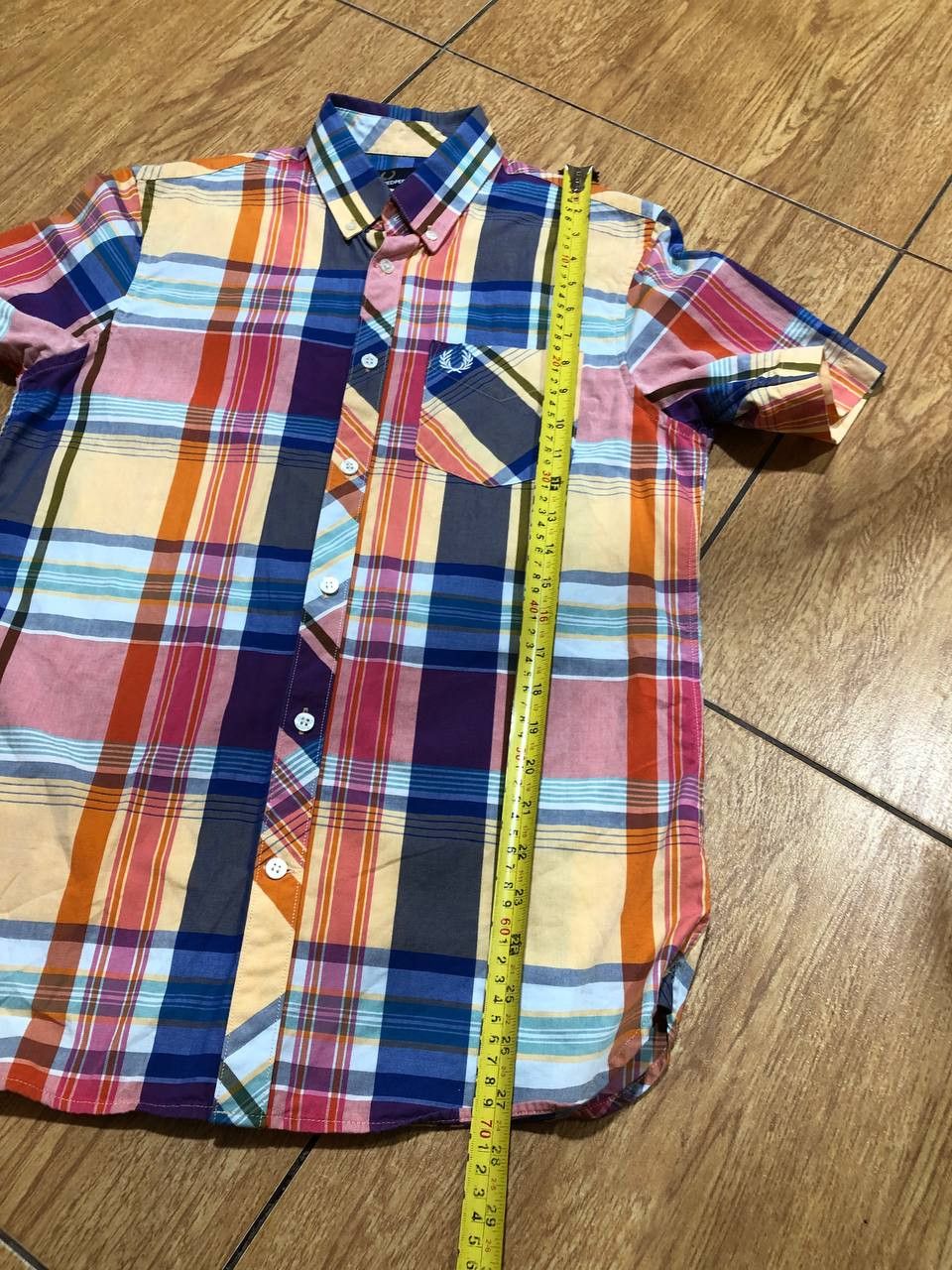 Fred Perry Fred Perry Button Down Short Sleeved Check Shirt Size US S / EU 44-46 / 1 - 11 Thumbnail