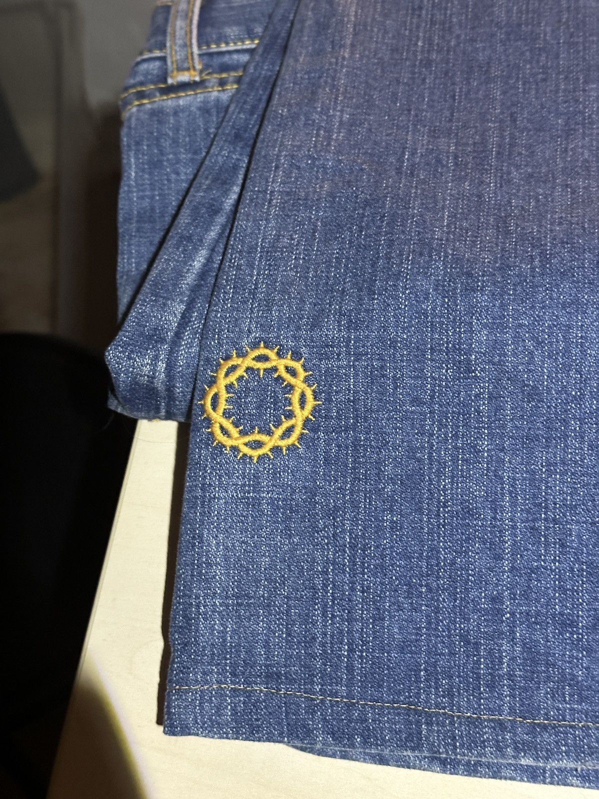 GSUS Sindustries × If Six Was Nine Vintage GSus Jeans Low Rise Washed Distressed Denim y2k Size 26" / US 2 / IT 38 - 8 Thumbnail
