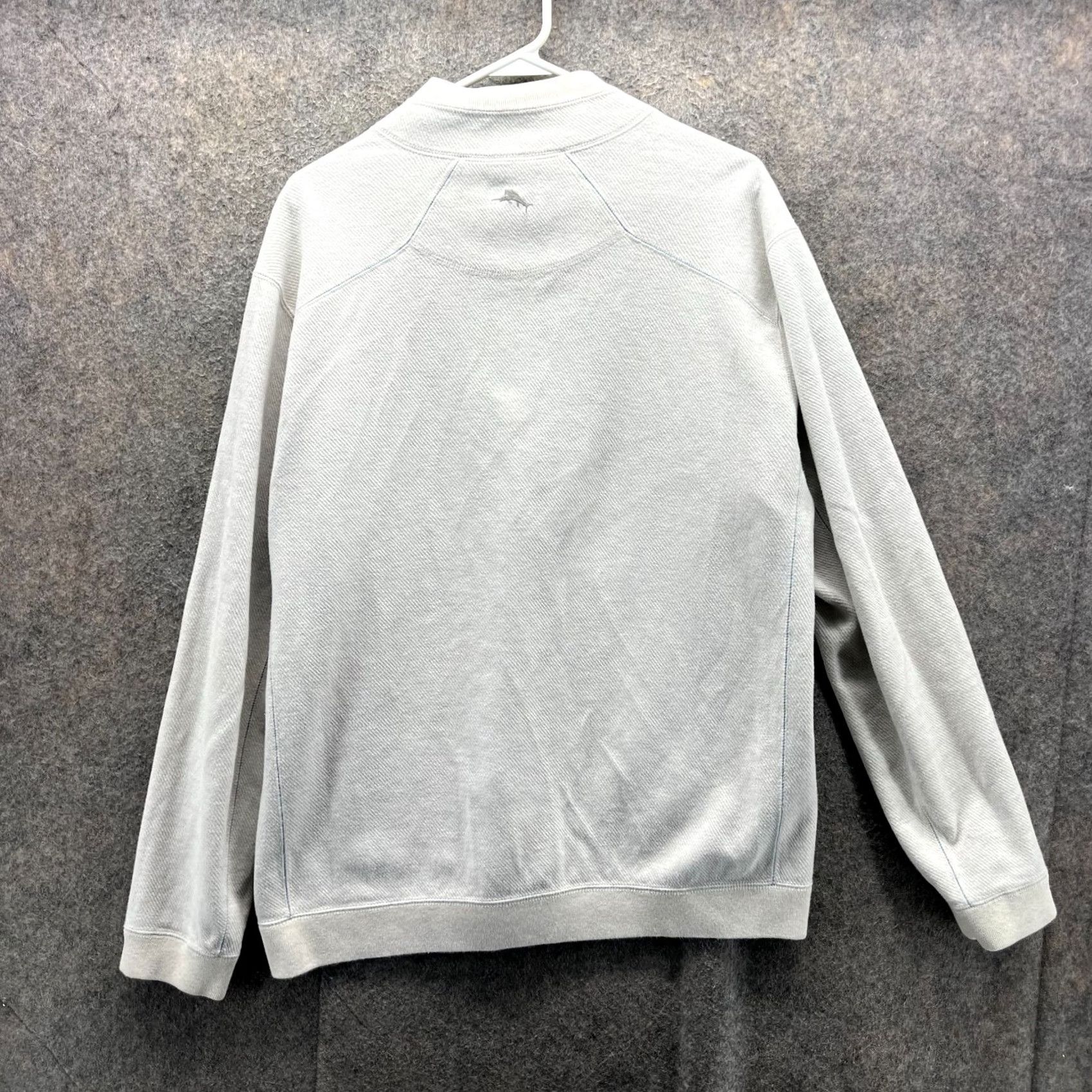 Tommy Bahama VINTAGE Tommy Bahama Pullover Mens Large Gray Reversible Quarter Zip Fleece Sweatshirt Size US L / EU 52-54 / 3 - 3 Thumbnail