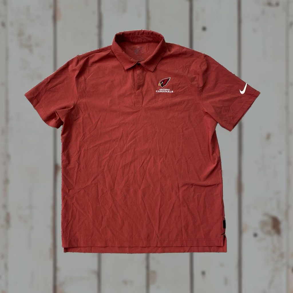 Nike Nike Arizona Cardinals Shirt Mens XL Red Dri-FIT Polo On Field NFL Football Size US XL / EU 56 / 4 - 1 Thumbnail