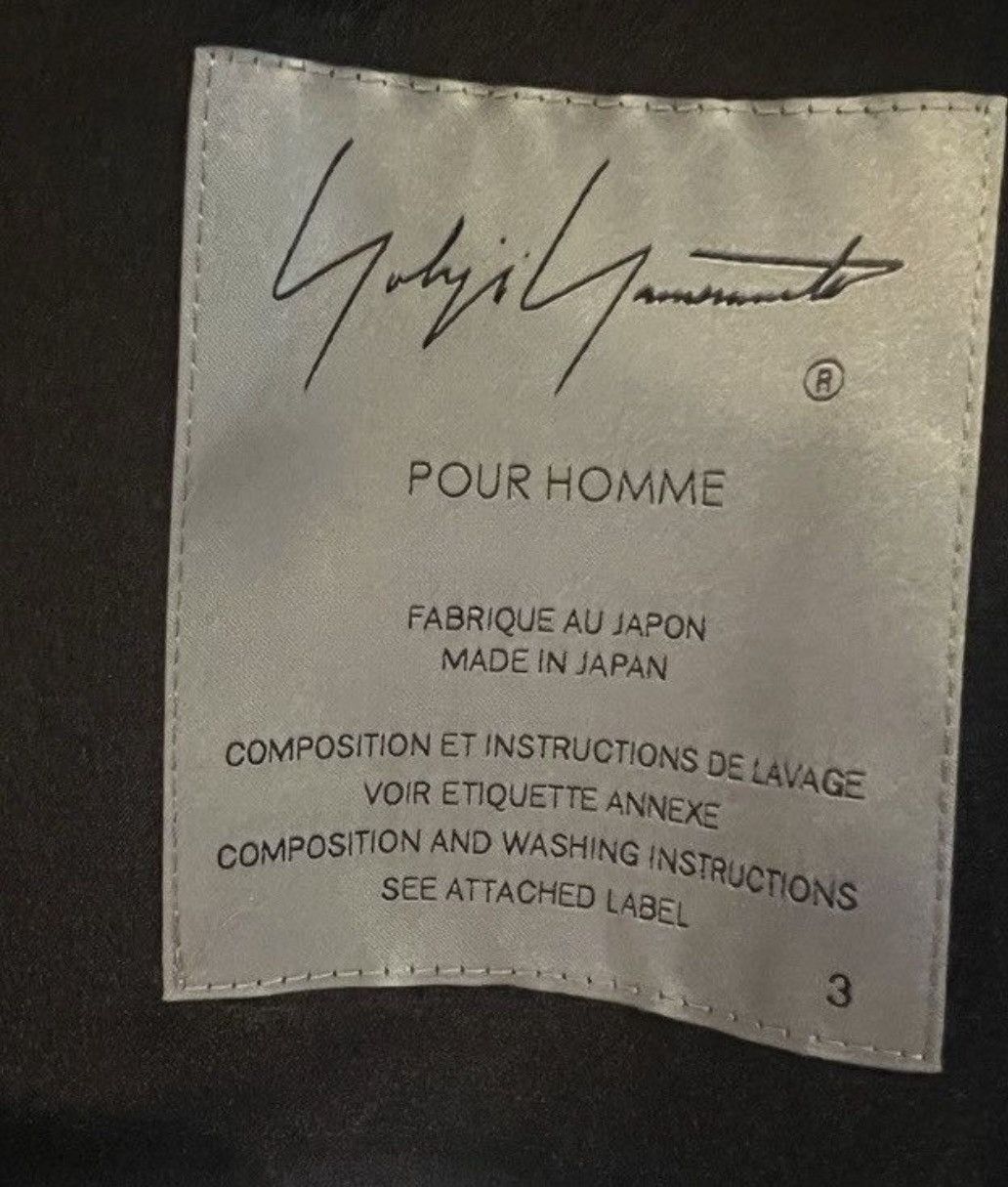 Yohji Yamamoto SS25 Pour Homme Jacket Asymmetric Long Jacket Size US L / EU 52-54 / 3 - 5 Thumbnail