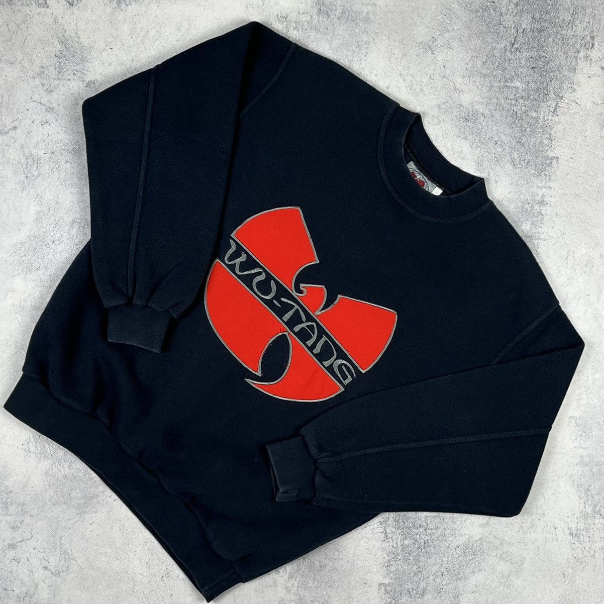 Vintage Wu Wear big logo rare sweatshirt 90’s