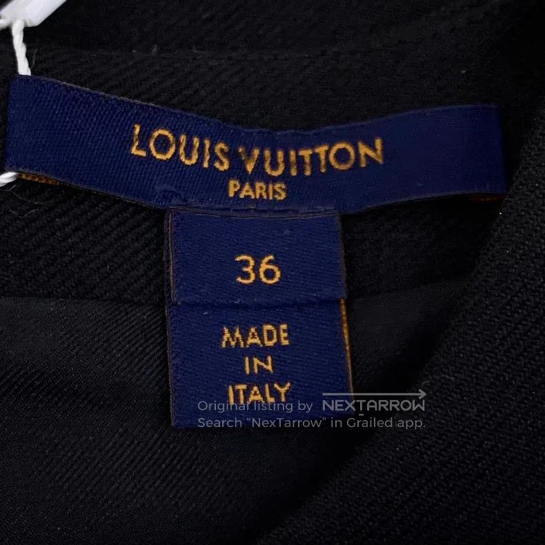 Louis Vuitton Louis Vuitton Black wool patchwork crew neck short sleeve Size XS / US 0-2 / IT 36-38 - 6 Thumbnail
