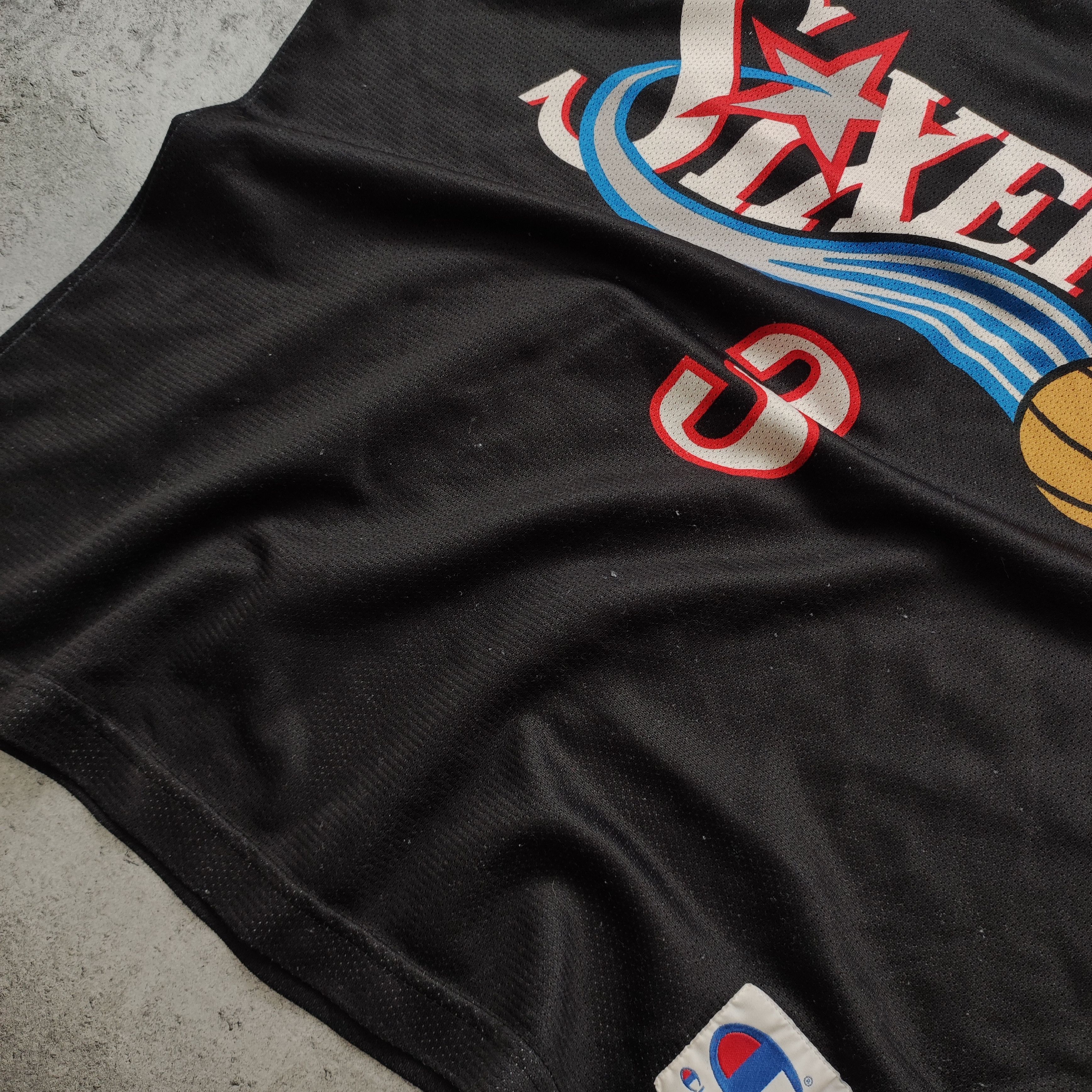 Champion × NBA × Vintage RARE Champion NBA Iverson #3 Sixers 90s Jersey Size US M / EU 48-50 / 2 - 7 Thumbnail